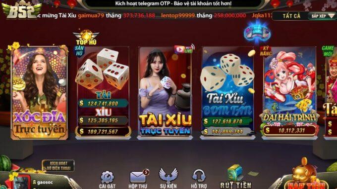 Các Trò Chơi Hấp Dẫn Tại B52 Club