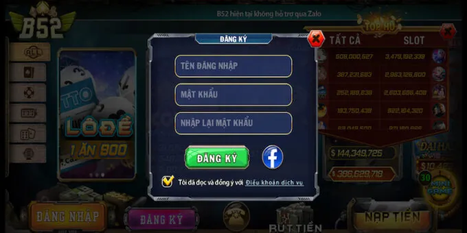 Đăng ký B52club